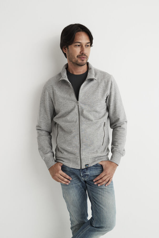 Cottover Mens Heavyweight Zip-Up Sweatshirt | GOTS | French Terry Organic Cotton | S-4XL - Sweatshirt - Logo Free Clothing