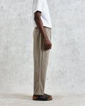wax london men's Tyne - Natural Chalk Stripe Trousers