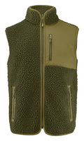 James Harvest Kingsley Mens Sherpa Fleece Gilet | Super Heavyweight Body Warmer | 3 Colours | S-3XL - Gilet - Logo Free Clothing