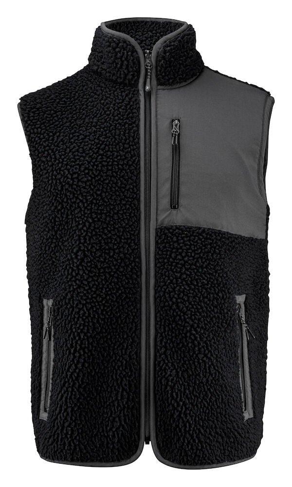 James Harvest Kingsley Mens Sherpa Fleece Gilet | Super Heavyweight Body Warmer | 3 Colours | S-3XL - Gilet - Logo Free Clothing