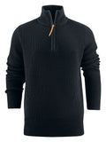 James Harvest Flatwillow 1/4 Zip Heavy Knit Jumper. Unisex. 3 Colours XS-3XL - Knitwear - Logo Free Clothing