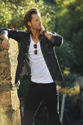 James Harvest Jupiter Mens Shirt. Pure Cotton Denim Look. 2 Colours S-3XL - Shirt - Logo Free Clothing