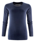 James Harvest Ashland Ladies Cotton Jumper | U-Neck Knitwear | Soft Touch | 3 Colours | XS-2XL - Knitwear - Logo Free Clothing