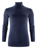 James Harvest Ashland Ladies Cotton Jumper | Turtle Neck Knitwear | Soft Touch | 3 Colours | XS-2XL - Knitwear - Logo Free Clothing