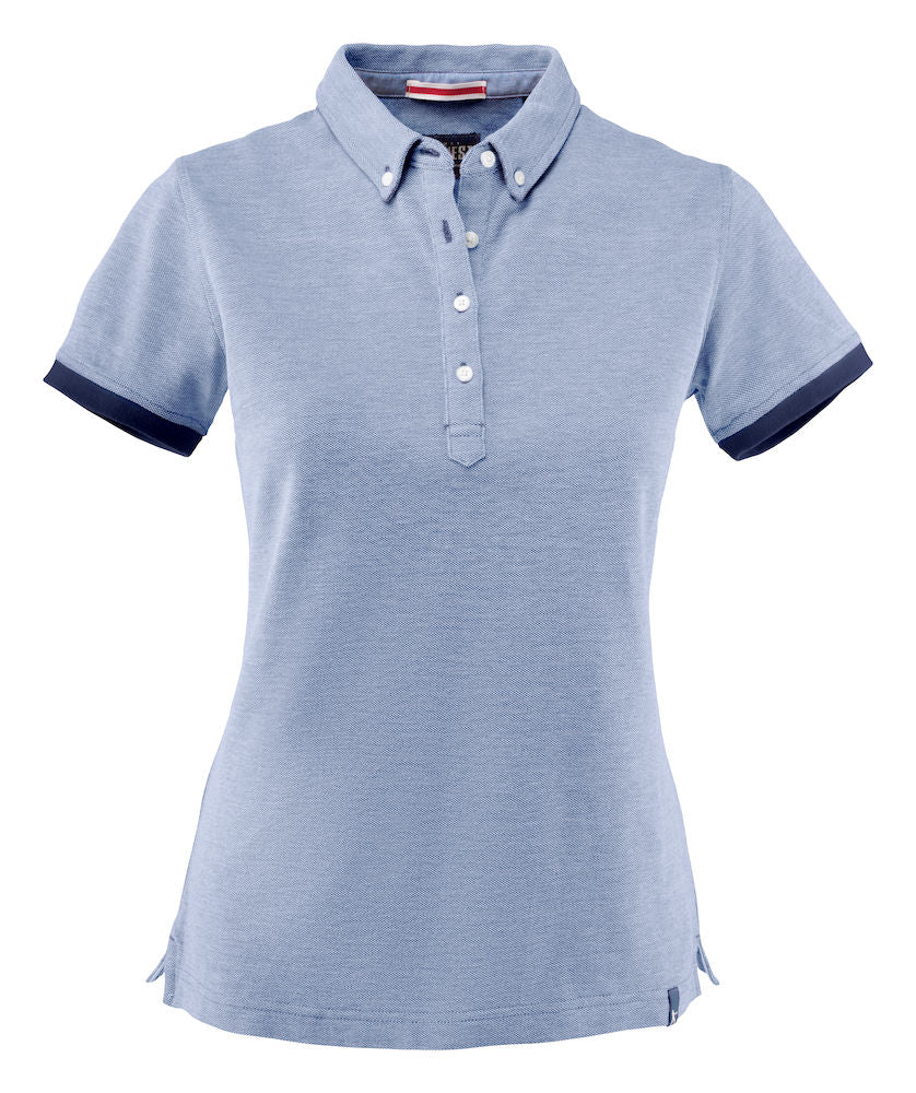 James Harvest Larkford Ladies Polo Shirt. Heavyweight 250gsm Compact Weave. 5 Colours XS-2XL - Polo Shirt - Logo Free Clothing