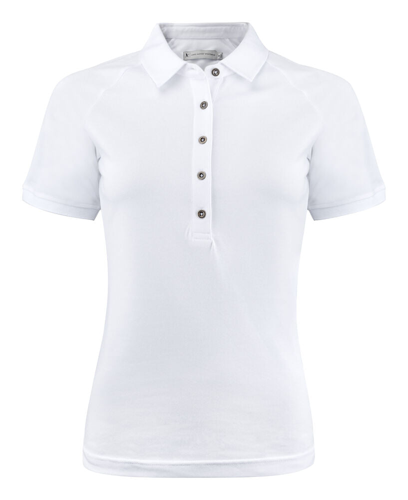 James Harvest Brookings Ladies Polo Shirt | Stretch | Sustainable Polyester Blend | 5 Colours | XS-2XL - Polo Shirt - Logo Free Clothing