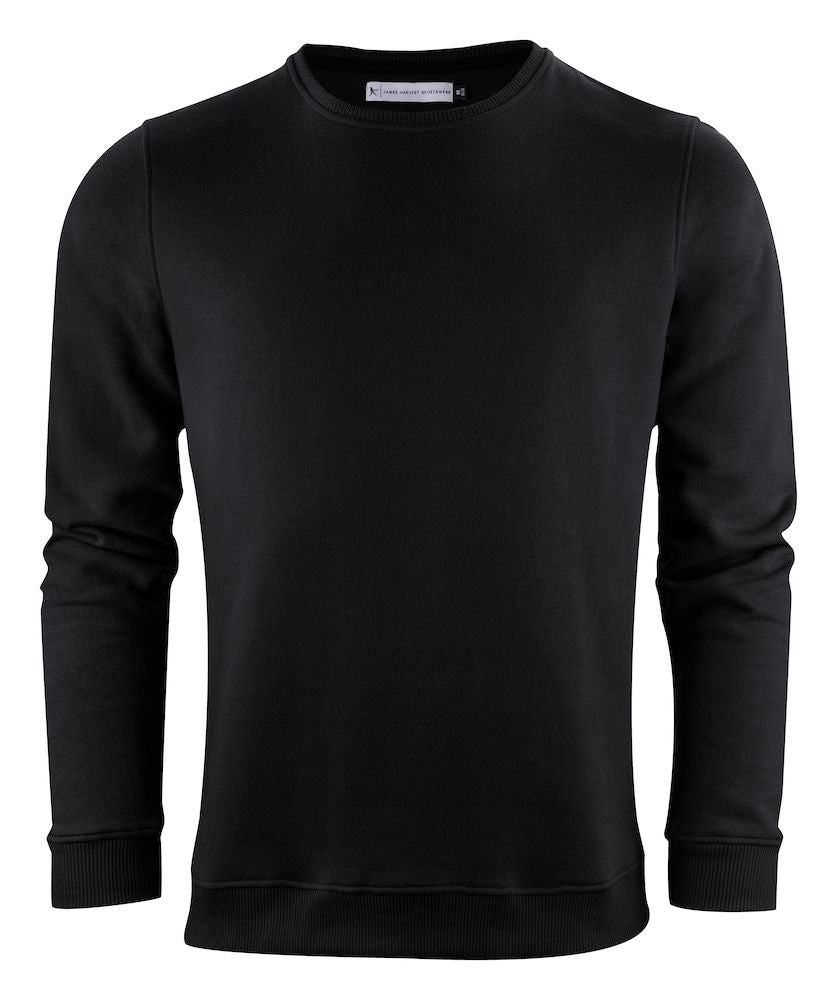 James Harvest Alder Mens Crewneck Eco-Sweater. Organic Cotton Mix. 3 Colours. S-3XL - Sweatshirt - Logo Free Clothing