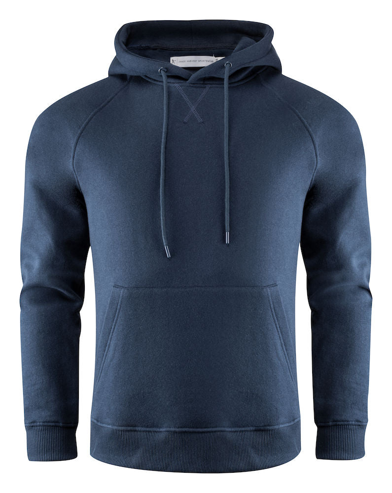 James Harvest Hardin- Mens Eco Hoodie. Raglan Sleeves. 80/20 Organic Cotton/ Recycled Polyester. S-3XL - Hoodie - Logo Free Clothing