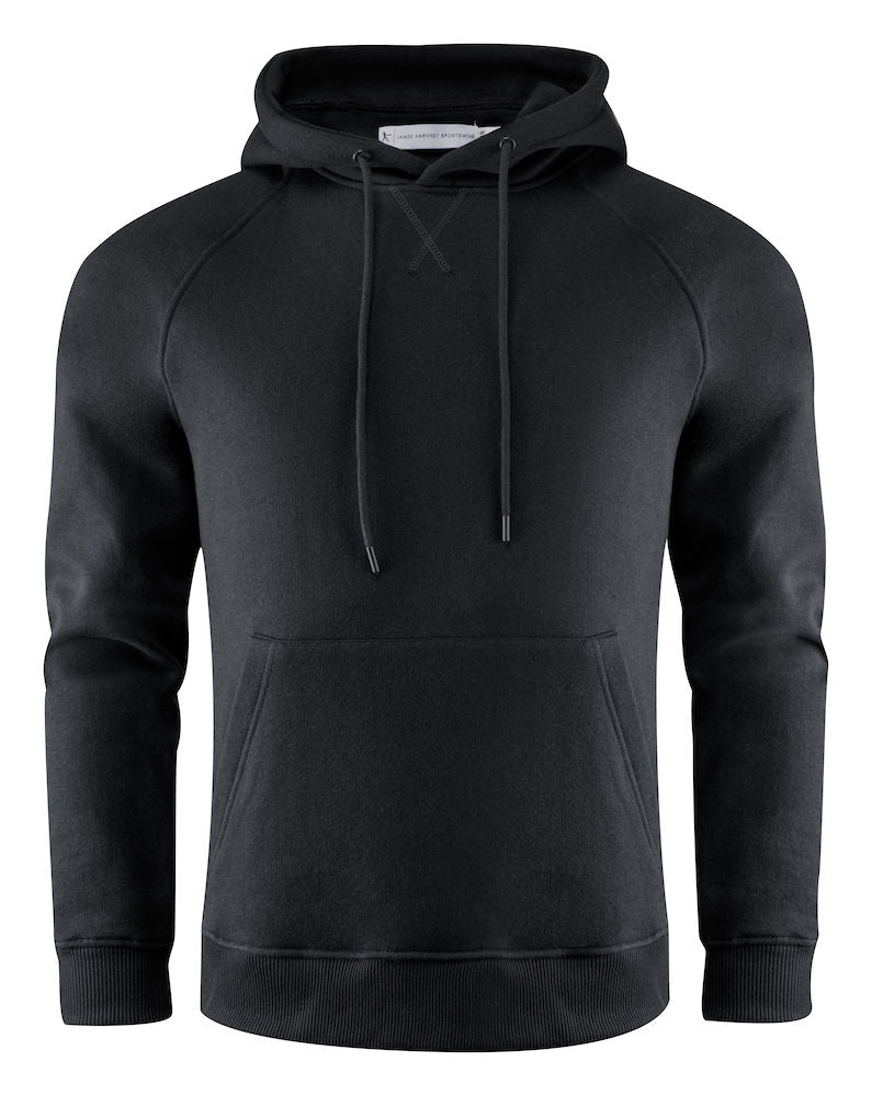 James Harvest Hardin- Mens Eco Hoodie. Raglan Sleeves. 80/20 Organic Cotton/ Recycled Polyester. S-3XL - Hoodie - Logo Free Clothing