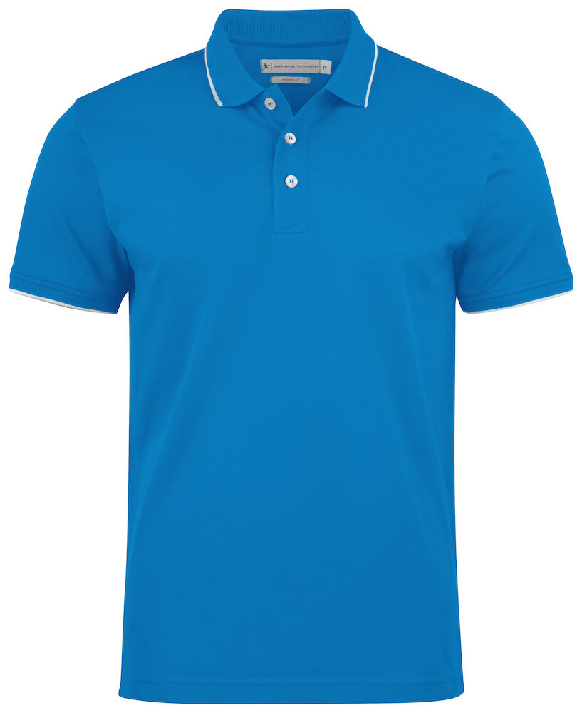 James Harvest Greenville Mens Polo Shirt | Slim Fit | Soft Cotton Stretch | 6 Colours | S-2XL - Polo Shirt - Logo Free Clothing