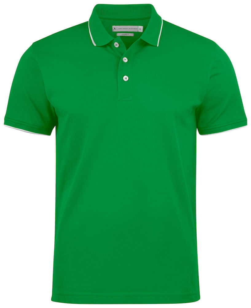 James Harvest Greenville Mens Polo Shirt | Slim Fit | Soft Cotton Stretch | 6 Colours | S-2XL - Polo Shirt - Logo Free Clothing