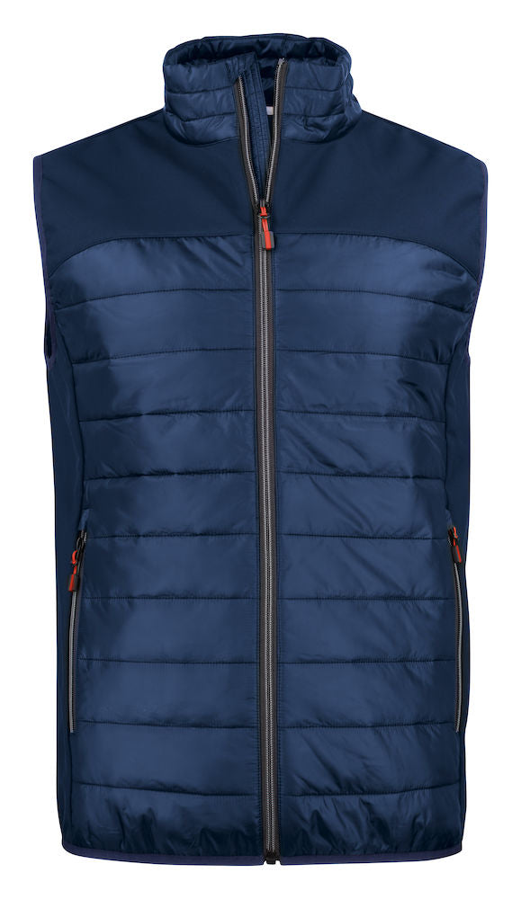 James Harvest Expedition Mens Gilet. Lightweight Hybrid Quilted/ Softshell. 7 Colours S-5XL - Gilet - Logo Free Clothing