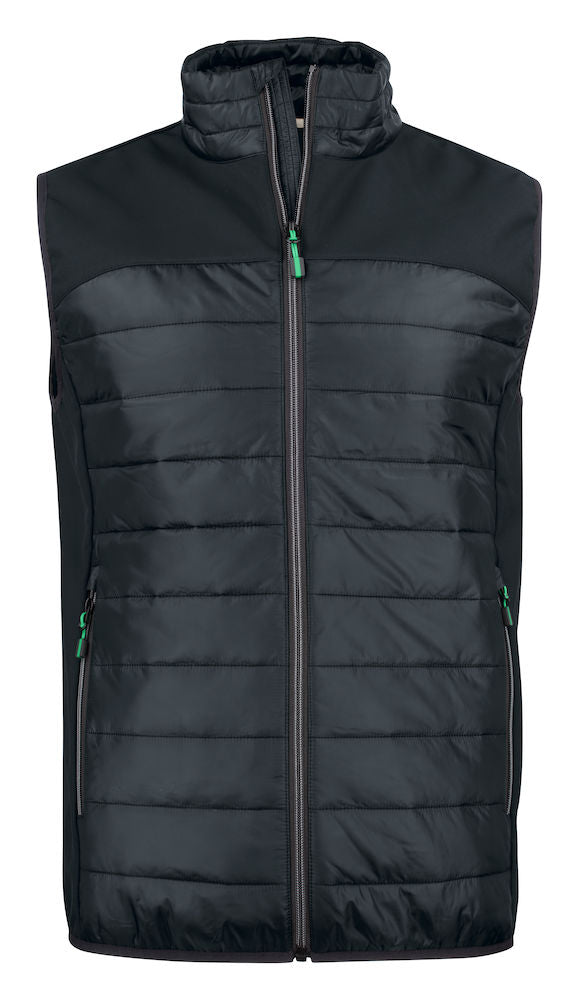 James Harvest Expedition Mens Gilet. Lightweight Hybrid Quilted/ Softshell. 7 Colours S-5XL - Gilet - Logo Free Clothing