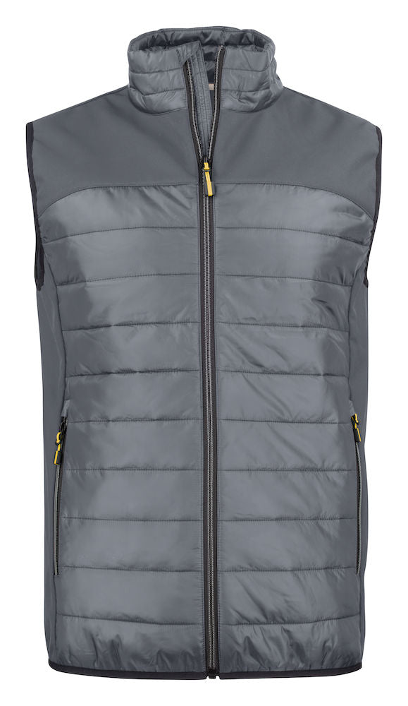James Harvest Expedition Mens Gilet. Lightweight Hybrid Quilted/ Softshell. 7 Colours S-5XL - Gilet - Logo Free Clothing