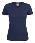 James Harvest Ladies Heavy V Neck T Shirt. Cotton, 8 Colours XS-2XL - Tee Shirt - Logo Free Clothing
