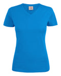 James Harvest Ladies Heavy V Neck T Shirt. Cotton, 8 Colours XS-2XL - Tee Shirt - Logo Free Clothing