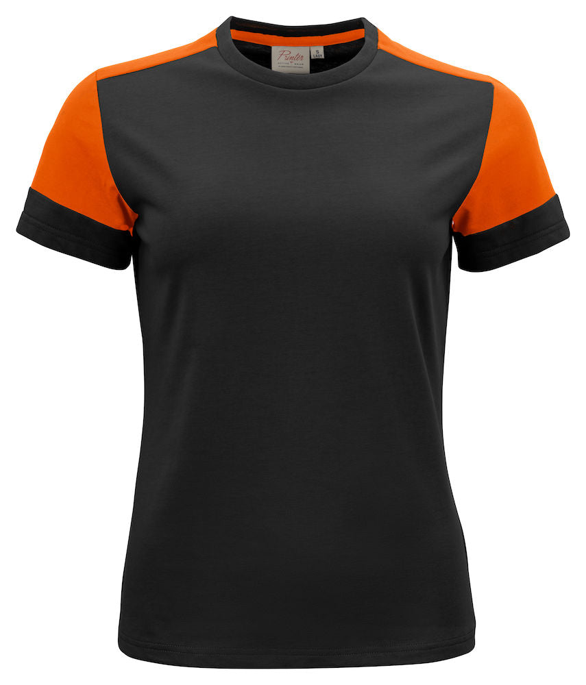 James Harvest- Ladies Prime Eco T-Shirt. S-2XL. 50/50 Organic Cotton/Recycled Polyester - Tee Shirt - Logo Free Clothing