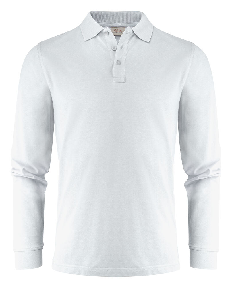 James Harvest Surf Pro Mens Polo Shirt | Long Sleeve | Organic | Recycled | 7 Colours | S-5XL - Polo Shirt - Logo Free Clothing