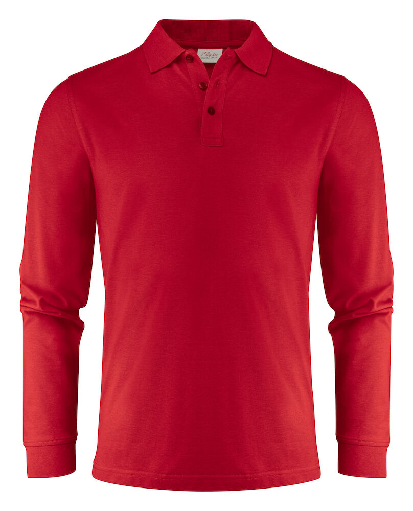 James Harvest Surf Pro Mens Polo Shirt | Long Sleeve | Organic | Recycled | 7 Colours | S-5XL - Polo Shirt - Logo Free Clothing