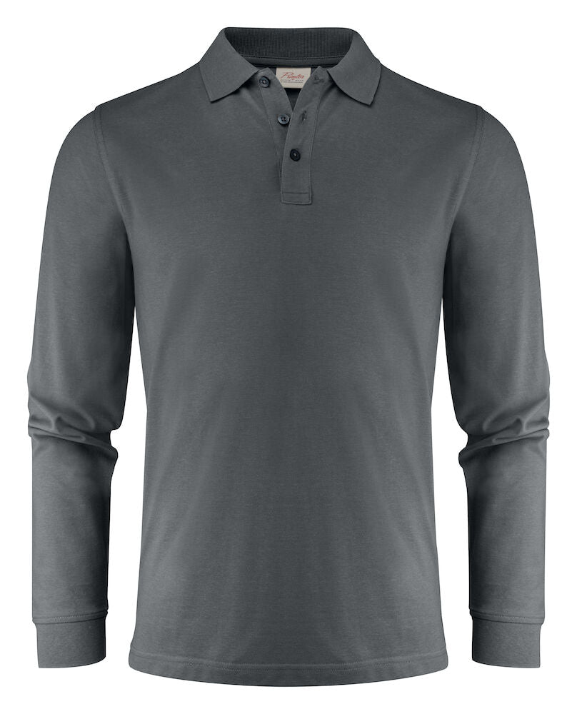 James Harvest Surf Pro Mens Polo Shirt | Long Sleeve | Organic | Recycled | 7 Colours | S-5XL - Polo Shirt - Logo Free Clothing