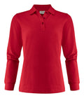 James Harvest Surf Pro Ladies Polo Shirt | Long Sleeve | Organic | Recycled | 7 Colours | XS-2XL - Polo Shirt - Logo Free Clothing