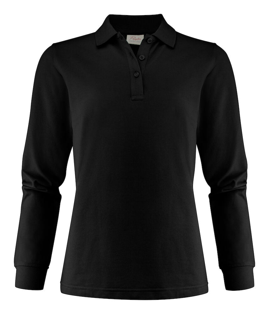 James Harvest Surf Pro Ladies Polo Shirt | Long Sleeve | Organic | Recycled | 7 Colours | XS-2XL - Polo Shirt - Logo Free Clothing