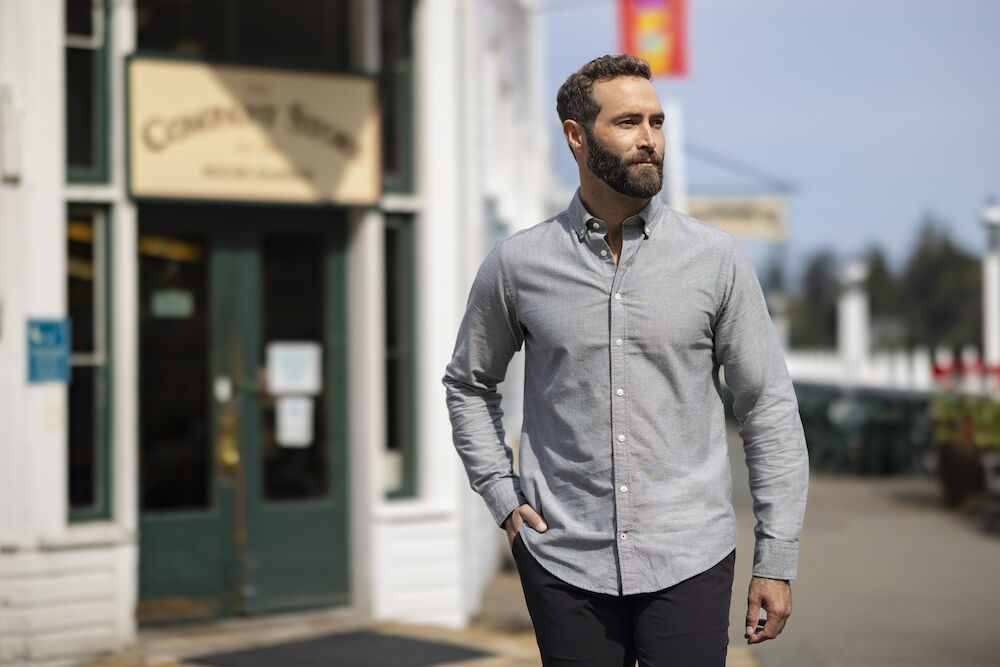 Cutter & Buck | Belfair Oxford Shirt Men | Logo Free Clothing