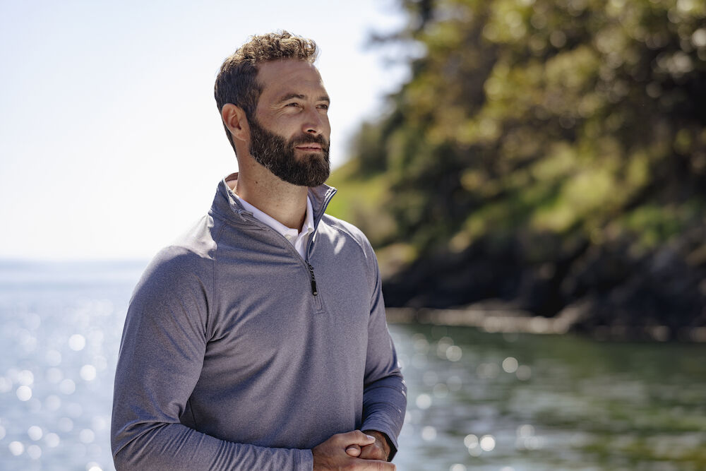 Cutter & Buck | Coos Bay Half Zip Men | Logo Free Clothing