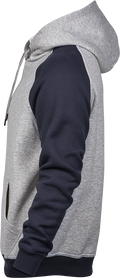 Tee Jays Mens Two-Tone Hooded Sweatshirt | Hoodie Top | Cotton Blend | 2 Colours | S-3XL - Hoodie - Logo Free Clothing