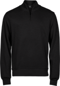 Tee Jays Mens Interlock Half Zip Sweatshirt | Heavyweight Cotton Blend | 3 Colours | S-3XL - Sweatshirt - Logo Free Clothing