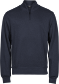 Tee Jays Mens Interlock Half Zip Sweatshirt | Heavyweight Cotton Blend | 3 Colours | S-3XL - Sweatshirt - Logo Free Clothing
