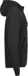 Tee Jays Mens Interlock Hood Full Zip Hoodie | Heavyweight Zip-Up Hooded Top | Black | S-3XL - Hoodie - Logo Free Clothing