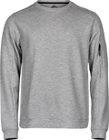 Tee Jays Mens Athletic Crew Neck Sweatshirt | Round Neck Jumper | Black or Grey | XS-3XL - Sweatshirt - Logo Free Clothing