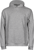 Tee Jays Mens Athletic Sweatshirt Hoodie | Hooded Jumper | Black or Grey | XS-3XL - Hoodie - Logo Free Clothing