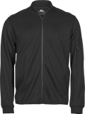 Tee Jays Mens Athletic Full Zip Sweatshirt | Zip-Up Jumper | Black or Grey | XS-3XL - Sweatshirt - Logo Free Clothing