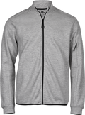 Tee Jays Mens Athletic Full Zip Sweatshirt | Zip-Up Jumper | Black or Grey | XS-3XL - Sweatshirt - Logo Free Clothing
