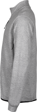 Tee Jays Mens Athletic Full Zip Sweatshirt | Zip-Up Jumper | Black or Grey | XS-3XL - Sweatshirt - Logo Free Clothing