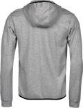 Tee Jays Mens Athletic Full Zip Sweatshirt Hoodie | Hooded Top | Black or Grey | XS-3XL - Hoodie - Logo Free Clothing