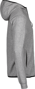 Tee Jays Mens Athletic Full Zip Sweatshirt Hoodie | Hooded Top | Black or Grey | XS-3XL - Hoodie - Logo Free Clothing
