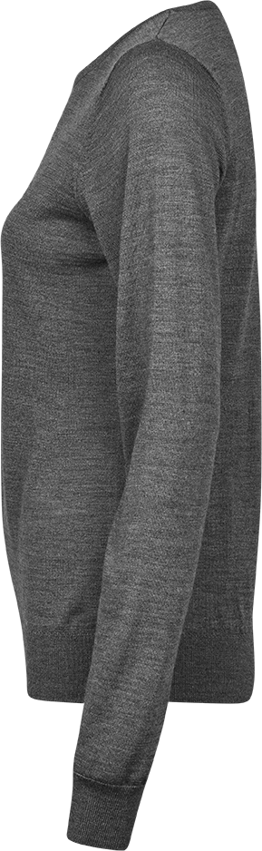 Tee Jays Ladies Crew Neck Knitted Sweater | Merino Blend | Pullover | 3 Colours | S-2XL - Knitwear - Logo Free Clothing