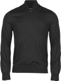 Tee Jays Mens Half Zip Jumper | Merino Blend | Pullover | 3 Colours | S-3XL - Knitwear - Logo Free Clothing