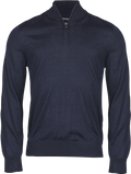 Tee Jays Mens Half Zip Jumper | Merino Blend | Pullover | 3 Colours | S-3XL - Knitwear - Logo Free Clothing