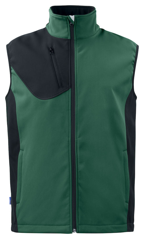 ProJob Softshell Gilet. 1000mm Waterproof, Zipped Pockets. 6 Colours. XS-5XL - Gilet - Logo Free Clothing