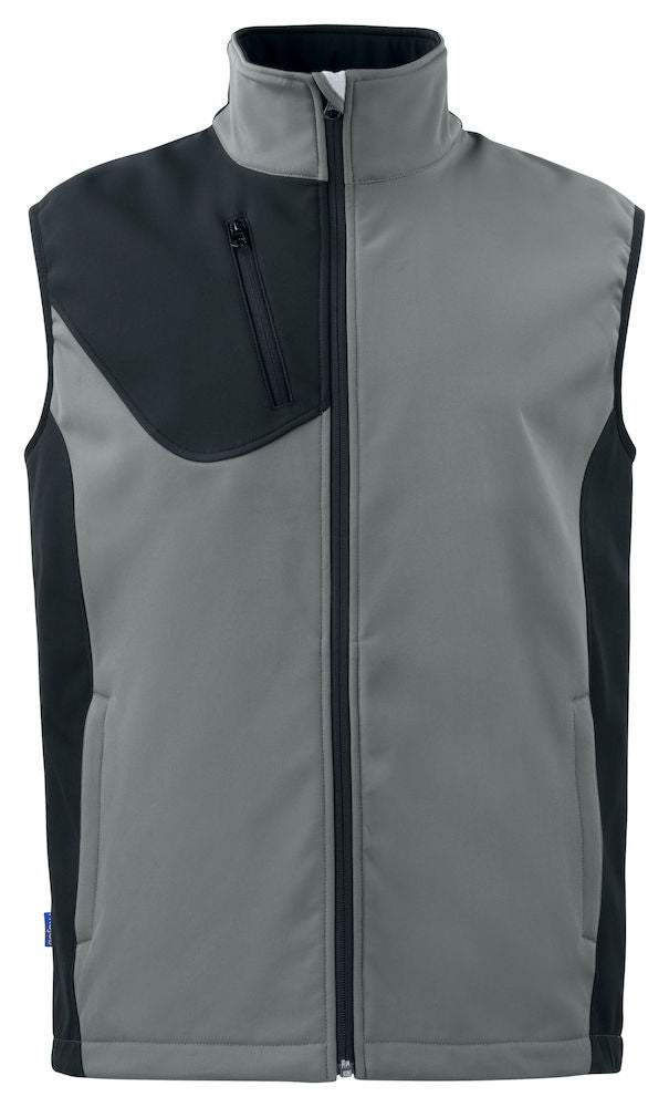 ProJob Softshell Gilet. 1000mm Waterproof, Zipped Pockets. 6 Colours. XS-5XL - Gilet - Logo Free Clothing
