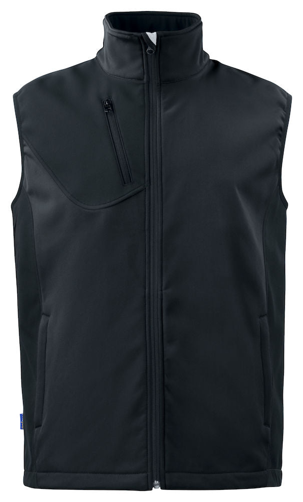ProJob Softshell Gilet. 1000mm Waterproof, Zipped Pockets. 6 Colours. XS-5XL - Gilet - Logo Free Clothing