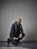 Jobman Mens Full-Zip Hoodie | Zip-Up Hooded Top | Cotton Blend | Black or Navy | S-2XL - Hoodie - Logo Free Clothing