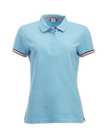 Clique Newton Ladies Cotton Polo Shirt. Contrast Colour Collar. 6 Colours. S-XL. - Polo Shirt - Logo Free Clothing