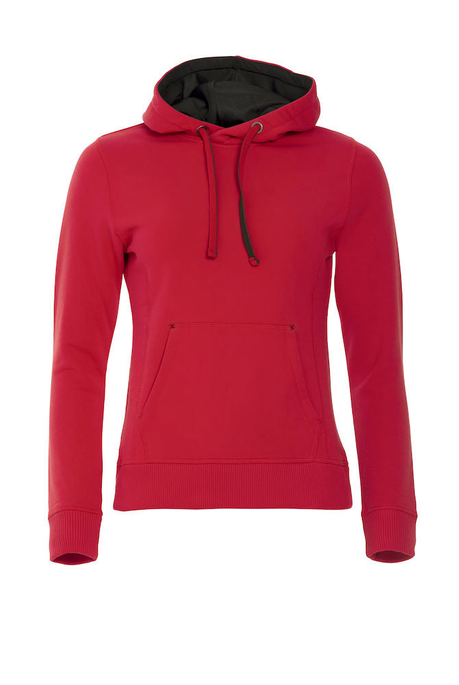 Clique Classic Ladies Heavyweight Hoodie. Contrast Lined Hood. 8 Colours. XS-2XL - Hoodie - Logo Free Clothing