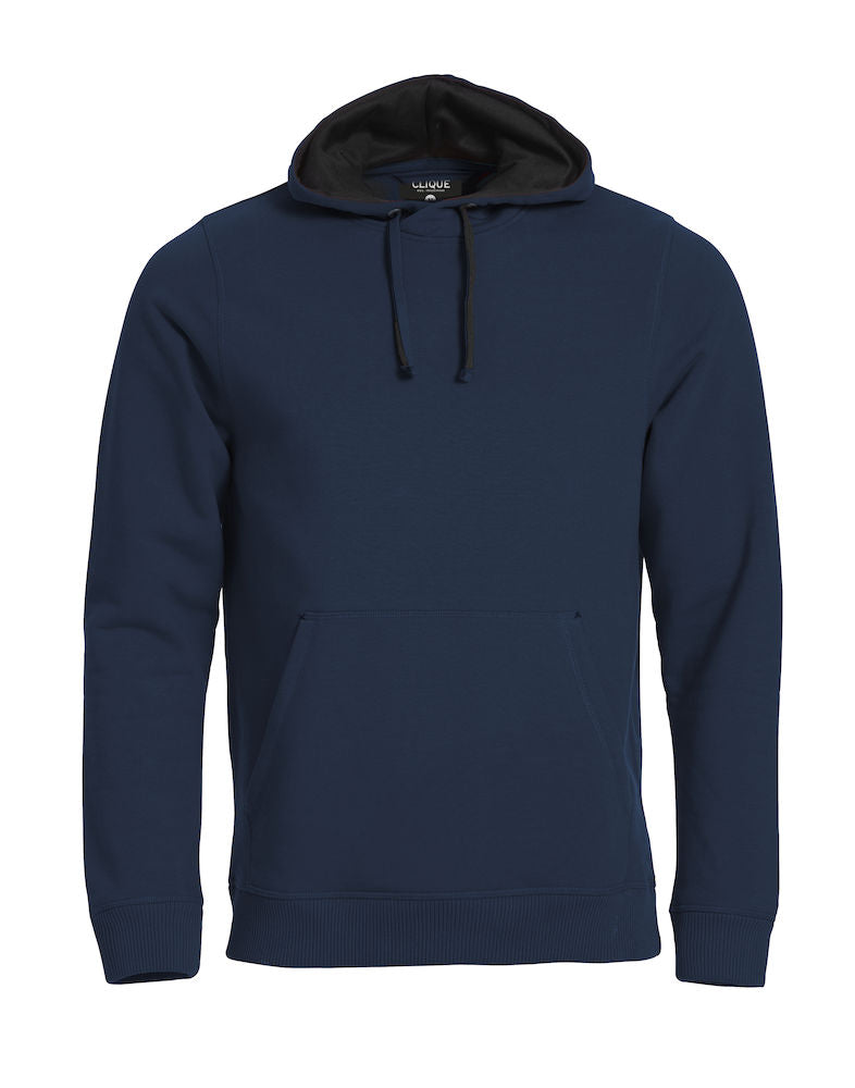 Clique Classic Mens Heavyweight Hoodie. Contrast Lined Hood. 8 Colours. XS-5XL - Hoodie - Logo Free Clothing