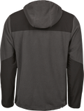 Tee Jays Mens Mountain Hooded Fleece | Heavyweight | Reinforced | Grey & Black | XS-3XL - Fleece - Logo Free Clothing